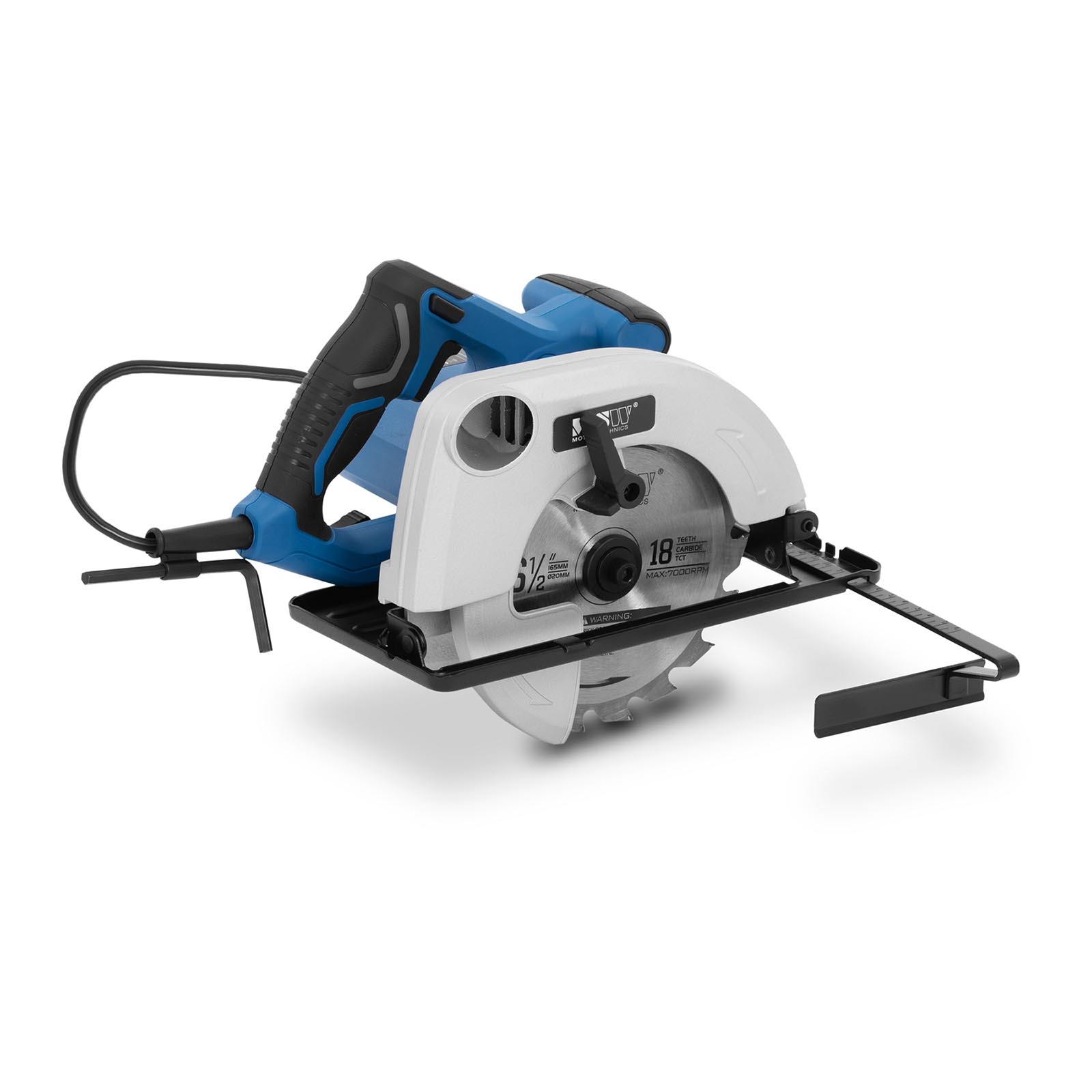 Ръчен циркулярен трион - 1300 W - 6,000 rpm - Ø 165 mm - 0 - 45 °
