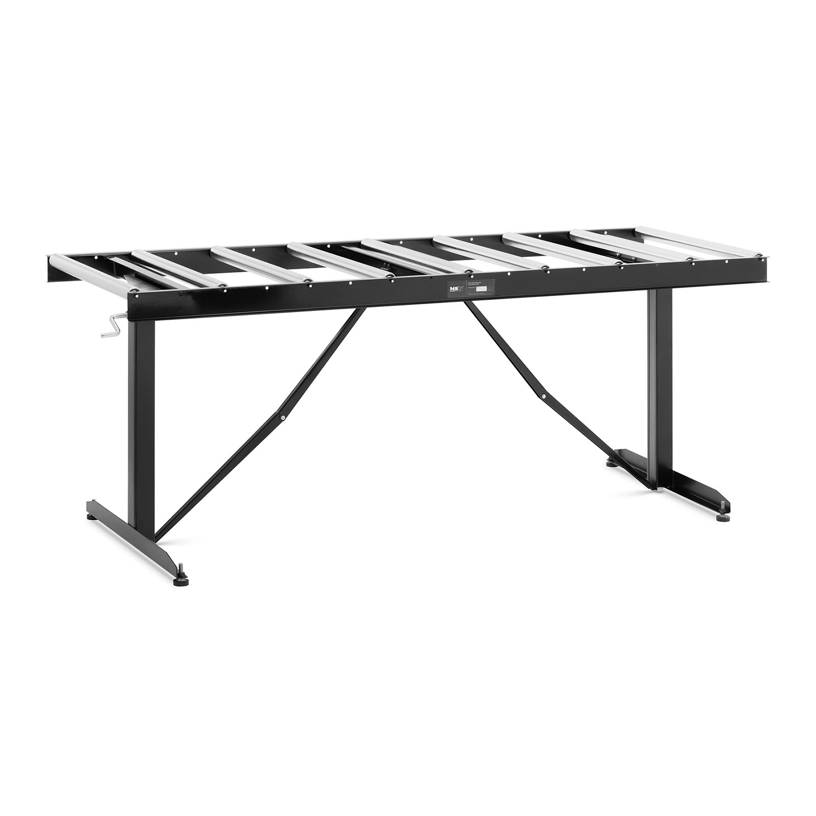 Ролкови транспортьори - 200 kg - 168 x 60 cm - 9 колела - регулируема височина